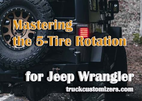 Mastering the 5-Tire Rotation for Your Jeep Wrangler