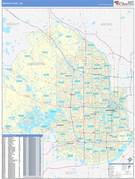 Hennepin County Map With Cities