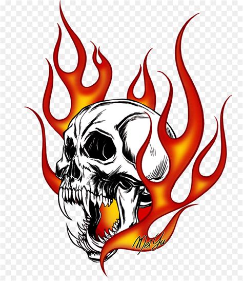 Burning Skull Clipart - Free Download