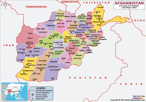 Afghanistan Map | HD Political Map of Afghanistan