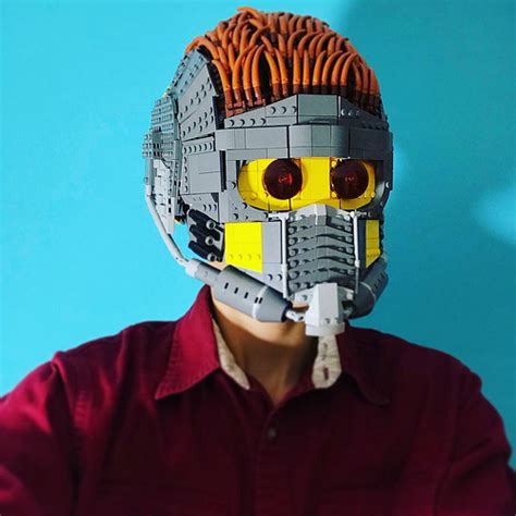 LEGO Guardians of the Galaxy Star-Lord helmet is wearable - The Brothers Brick | The Brothers Brick