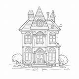 Victorian Mansion Coloring Pages sketch template