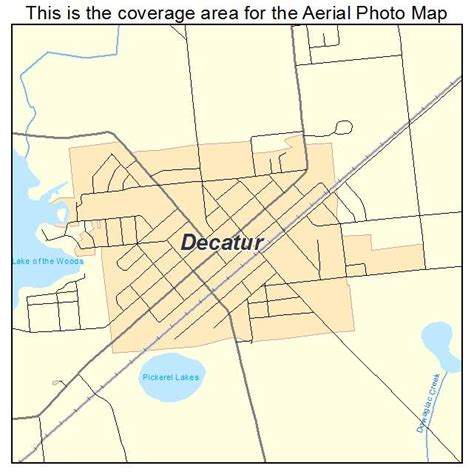 Aerial Photography Map of Decatur, MI Michigan