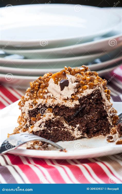 Cashew toffee nut cake stock image. Image of delicious - 30933937