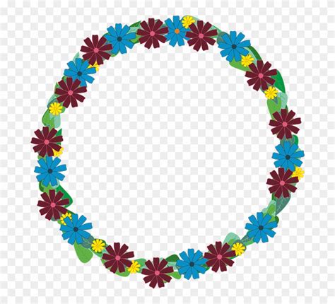 Flowers, Wreath, Blue, Foliage Clipart (#3078571) - PinClipart