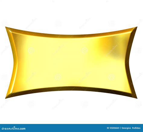 3D Golden Banner Royalty Free Stock Photos - Image: 5500668