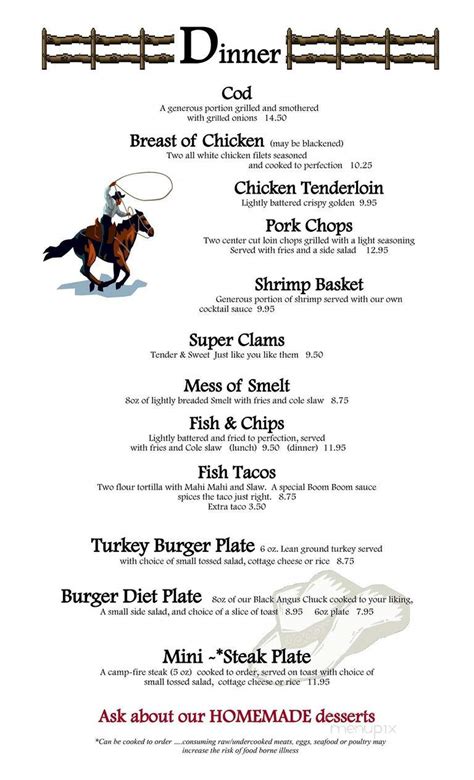 Menu of White Horse Tavern in Flint, MI 48503