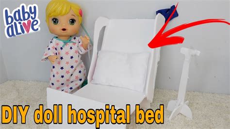 How to Make a Doll Hospital Bed DIY Doll Hospital bed for baby alive dolls or AG Dolls - YouTube