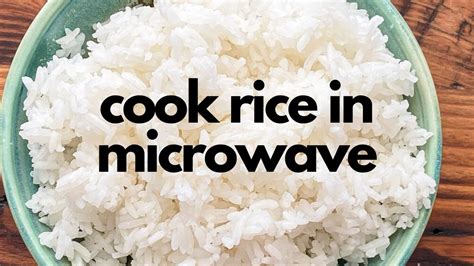 How to Cook Rice in the Microwave Recipe - YouTube