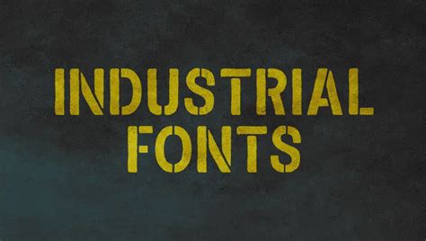 19 Free Industrial Fonts for Professional Industrial Websites