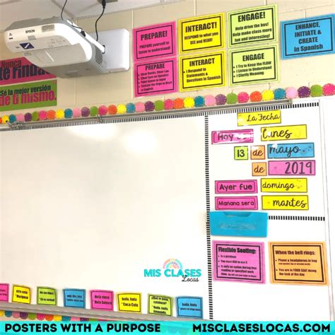 Spanish Classroom Decor Posters with a Purpose - Mis Clases Locas