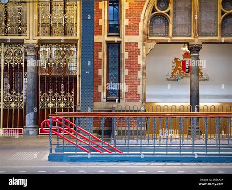 Central Railway Station interior with staircase, Amsterdam, Netherlands ...