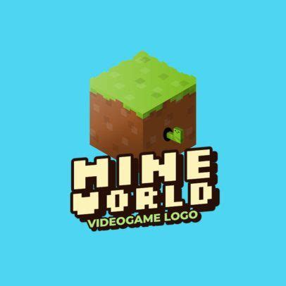 Placeit - Gaming Logo Template Featuring Minecraft-Inspired 8bit Graphics | Gaming logos, Video ...