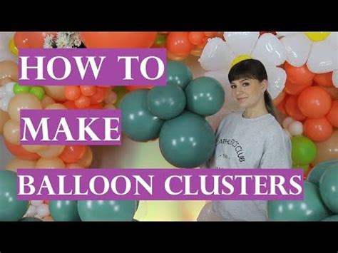 a woman standing in front of balloons with the words how to make ...