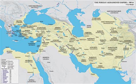 The Achaemenid Persian Empire in 500 B.C [2392x1488] : MapPorn