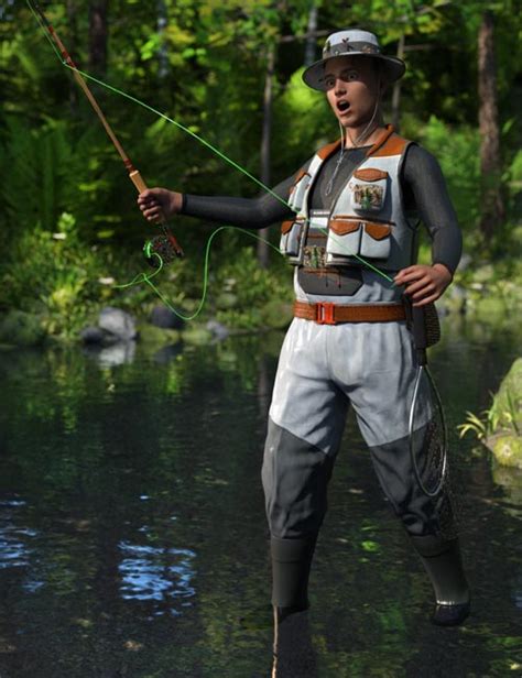 Angler Outfit for Genesis 8 Males » Best Daz3D Poses Download Site