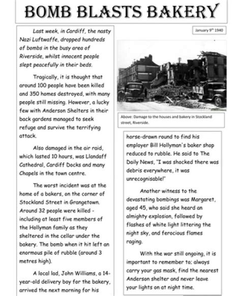 Newspaper Report Writing Sample | PDF Template