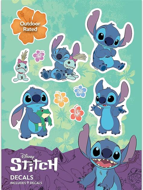 Disney Lilo and Stitch Decals - Set of 9 Lilo and Stitch Stickers for ...