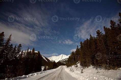 Rocky Mountains in winter 6235806 Stock Photo at Vecteezy