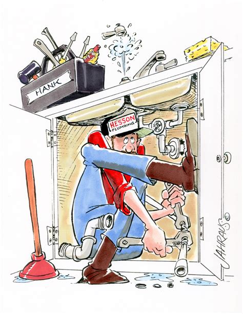 Plumber Cartoon | Funny Gift for Plumber