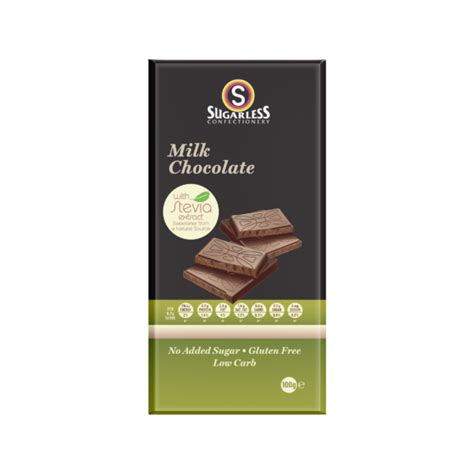 Sugarless Milk Chocolate with Stevia 100g - Sweetsworld - Chocolate Shop