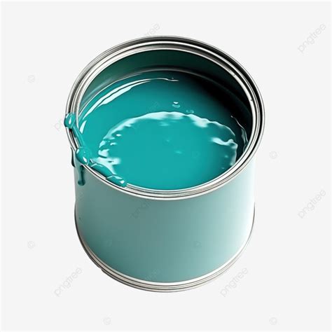 Opened Can With Turquoise Wall Paint, Turquoise, Paint, Can PNG Transparent Image and Clipart ...