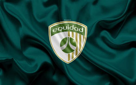 Club Deportivo La Equidad logo, Colombian football club, silk texture ...