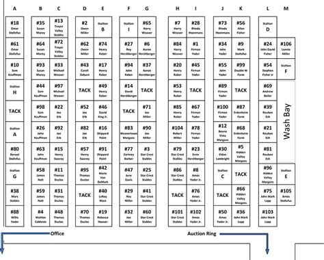 Stall Layout.xlsx | Mid-Atlantic Morgan Horse Sale