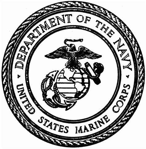 Marine Corp Logo Coloring Pages To Print - Coloring Home