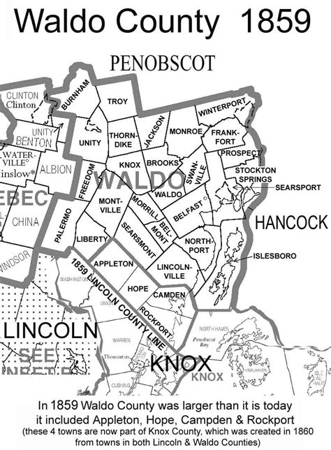 Reprint Genealogy Waldo County ME TM Thorndike 1859 Old Town Map with Homeowner Names Maine Wall ...