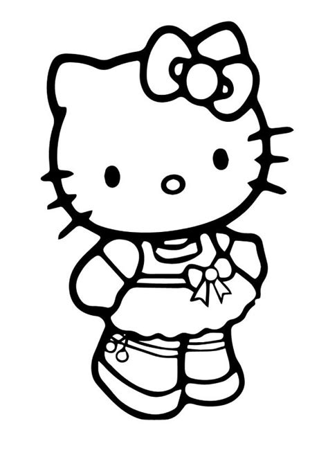 75 Cute Hello Kitty Coloring Pages Your Toddler Will Love | Hello kitty ...