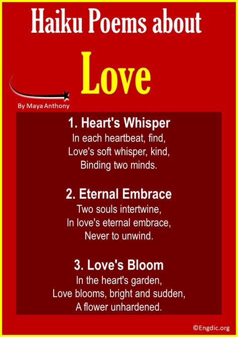 10 Best Haiku Poems about Love - EngDic