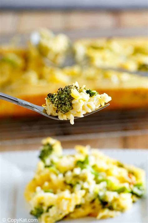 Broccoli Rice & Cheese Casserole Recipe | CopyKat