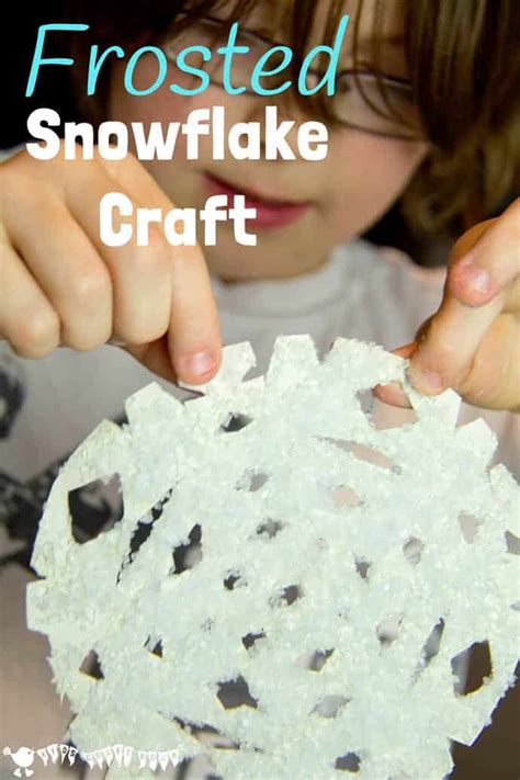 Frosted Snowflake Craft For Kids - Kids Craft Room