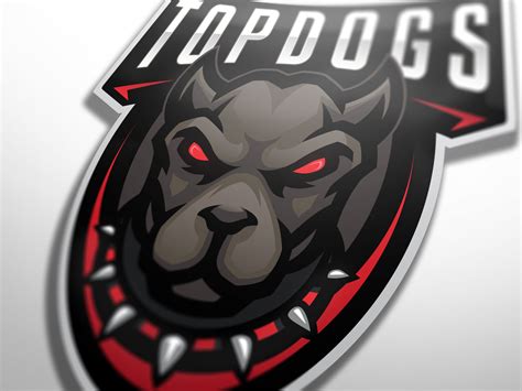 Topdogs mascot logo (FOR SALE) by Marko Berovic Game Design, Logo ...