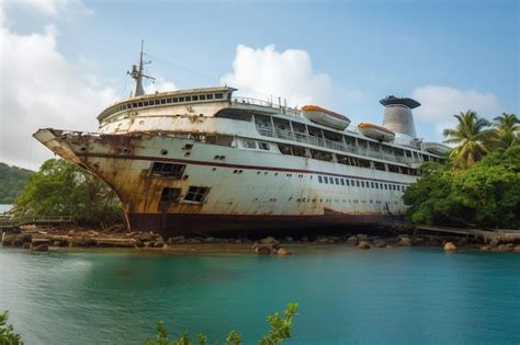 Premium AI Image | Abandoned Cruise Ships