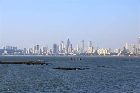 Mumbai Skyline View from Marine Drive in Mumbai, India Stock Photo - Image of drive, cityscape ...