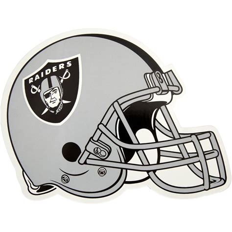 Applied Icon NFL Oakland Raiders Outdoor Helmet Graphic- Large, Silver | Raiders, Oakland ...