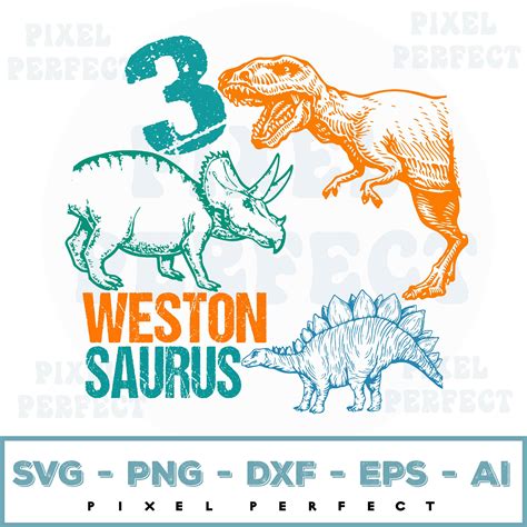 Dinosaur Birthday Svg, Svg For Kids, Personalized Svg - Inspire Uplift