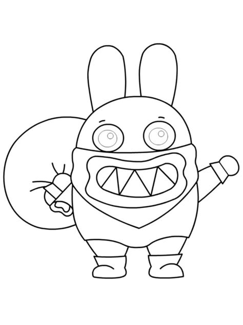 Nabbit (New Super Mario Bros. U) Coloring Page - Funny Coloring Pages