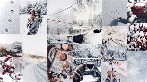 Winter Aesthetic Laptop Wallpaper Collage - vrogue.co