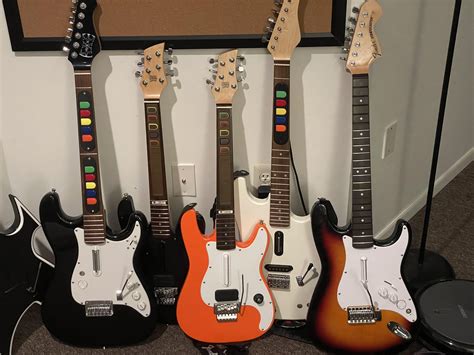 Wooden guitars collection : r/Rockband