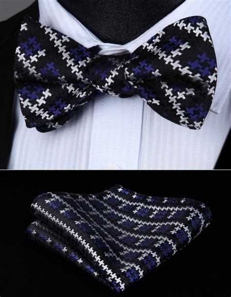 Expressway Bow Tie and Pocket Square | Men's Pocket Squares | Black ...