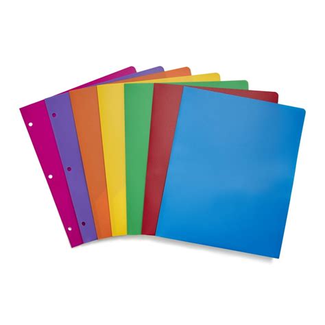 Staples Poly 2-Pocket school Folder Assorted Colors (52819) 55095 - Walmart.com - Walmart.com