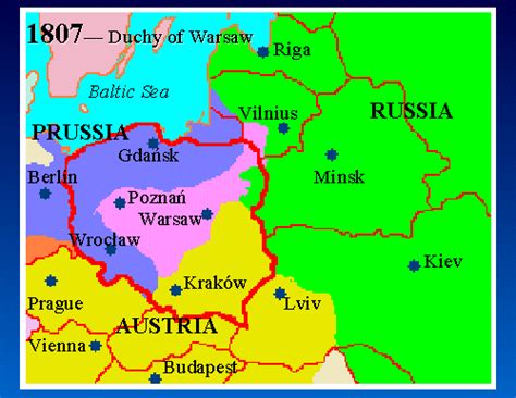 10. Map 1807 - Duchy of Warsaw