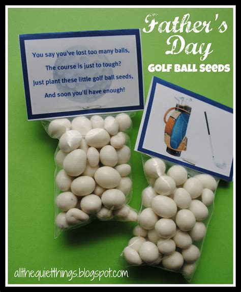 All The Quiet Things: Golf Ball Seeds