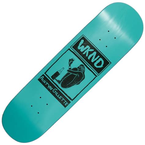 WKND Skateboards Gillette Shy Cheers Green Skateboard Deck 8.25 ...