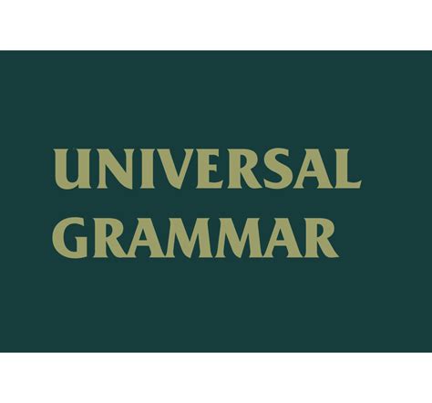 What is Universal Grammar? | The Language Nerds