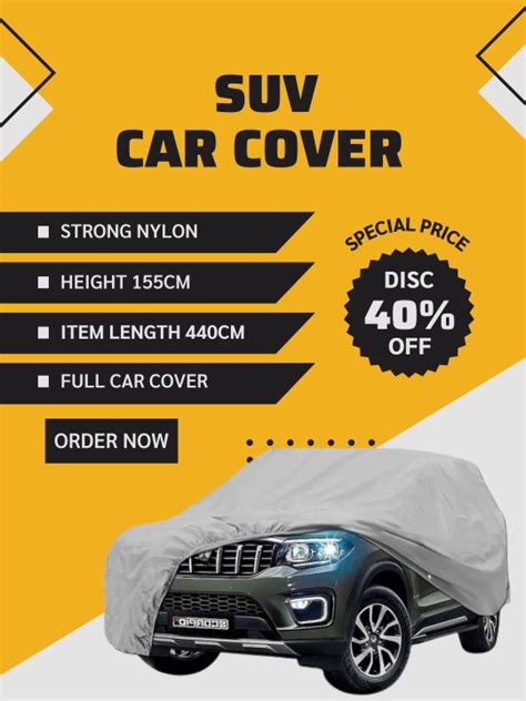 Waterproof Car Cover for Toyota Fortuner Car Cover SUV Scratch ...