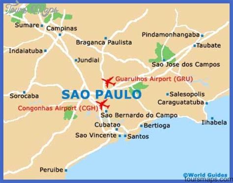 Sao Paulo Map Tourist Attractions - ToursMaps.com